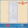JK-AW9015 dekorative weiße Aluminium-Legierung Innen-WC-Tür